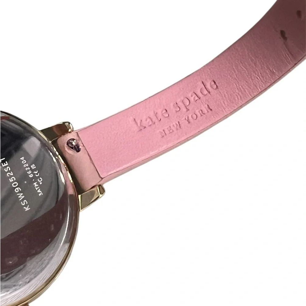 NIB KATE SPADE NEW YORK Metro Kate 34MM Leather Strap Watch Gift Set in box
